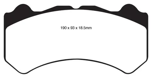 Deal EBC 08-11 Nissan GT-R (R35) 3.8 Twin Turbo (Cast Iron Rotors) Orangestuff Front Brake Pads