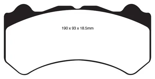 EBC 08-11 Nissan GT-R (R35) 3.8 Twin Turbo (Cast Iron Rotors) Yellowstuff Front Brake Pads Low Price