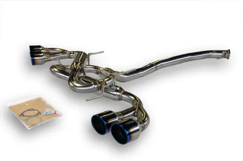 HKS 2009-2024 Nissan R35 GTR Flux Welded Legamax Premium Exhaust (Quad Tips) - 31021-KN001 Warranty Included