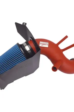 Instant Buy Injen 2018-2021 Kia Stinger 2.0L Turbo L4 Wrinkle Red Short Ram Tuned Intake System - SP1355WR