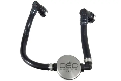 J&L Clear Anodized Oil Separator 3.0 Driver Side (2018-2023 Mustang GT 5.0L | 2019 Bullitt | 2018-2020 Mustang GT / Bullitt Supercharged) 3024D-C No Minimum Order