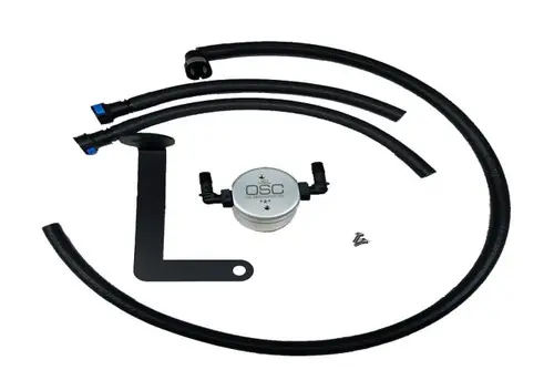 J&L Clear Anodized Oil Separator 3.0 Passenger Side (2010-2015 Chevy Camaro LS3 6.2L) 3080P-C High Quality