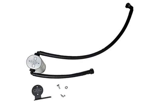 J&L Clear Anodized Oil Separator 3.0 Passenger Side (2020-2024 Chevy Corvette C8 LT2 6.2L - Targa Top) 3088P-C Exclusive