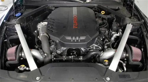 Reduced Price K&N High-Flow Typhoon Air Intake - 2018-2023 Kia Stinger V6-3.3L (tt) | 2019-2024 Genesis G70 3.3L (tt) - 69-5318TS
