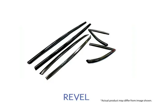 Sale Revel GT Dry Carbon Door Window Moulding Cover 2020 Toyota GR Supra - 6 Pieces