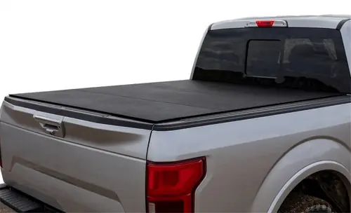 Limited Time Access LOMAX Tri-Fold Tonneau Cover Black Urethane Finish - 2019-2025 Ford Ranger - 5ft Bed - B3010059