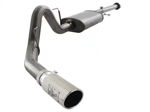 Brand New aFe Power MACH Force-Xp 3in to 3-1/2in 409 Stainless Steel Cat-Back Exhaust w/Polished Tip for Ford F-150 11-14 V6-3.5L (tt) #49-43038-P