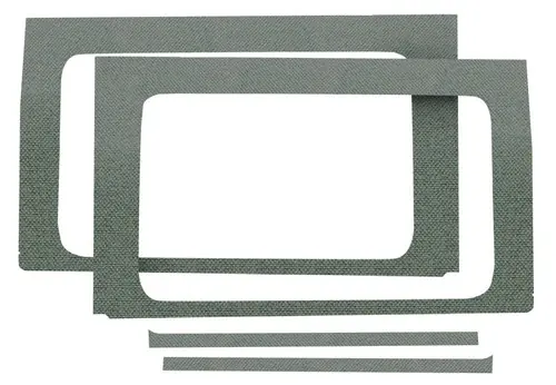 Top Pick DEI 2018-2025 Jeep Wrangler JL 4-Door Rear Side Window Trim Kit 4-pc - Gray dei050174