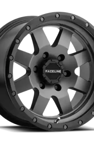 Raceline 935G Defender 17x9in / 8x170 BP / 0mm Offset / 130.81mm Bore - Gunmetal Wheel Seasonal Sale