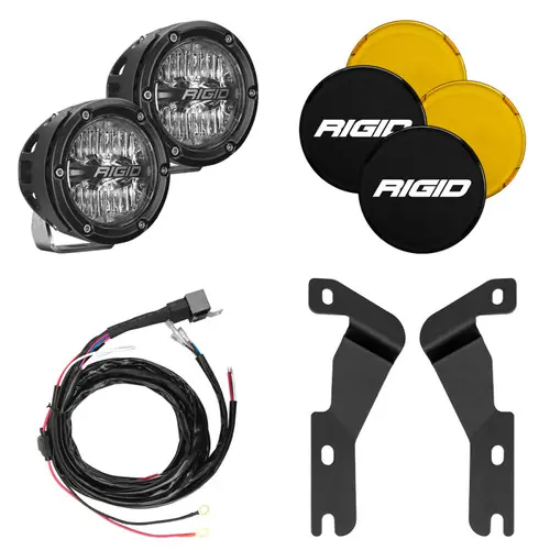 Rigid Industries 2016-2022 Toyota Tacoma A-Pillar Light Kit (Incl. 4In 360-Series Drive) - 46708 Hassle-Free Returns