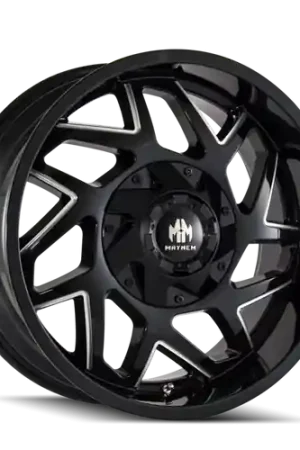 Don’t Miss Out Mayhem 8106 Hatchet 20x10 / 8x180 BP / -19mm Offset / 124.1mm Hub Black w/ Milled Spokes Wheel