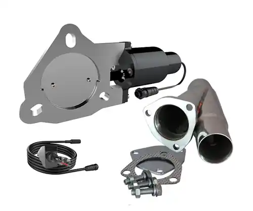 Limited Edition QTP Single 3" Bolt-On Electric Exhaust Cutout Valve & 3" Weld-On Cut-Out Y-Pipe #QTEC30CP