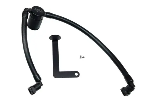J&L 10-19 Ford Flex EcoBoost V6 Passenger Side Oil Separator 3.0 - Black Anodized - 3035P-B Hassle-Free Returns