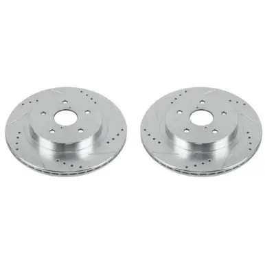 Power Stop 15-18 Subaru Legacy Rear Evolution Drilled & Slotted Rotors - Pair Free Shipping