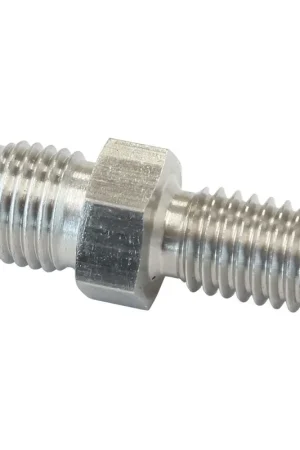 Aeroflow Dual Seat Adapter - Male -3AN to Male M8 x 1.25mm Stainless Big Sale