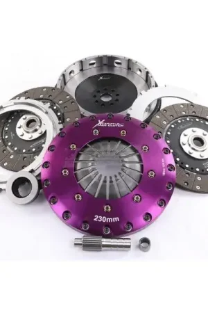 Limited Time Xtreme Clutch 230mm Rigid Solid Organic Twin Plate Clutch Kit (KIT PER NISSAN R34 GTR inc SMF+CSC)