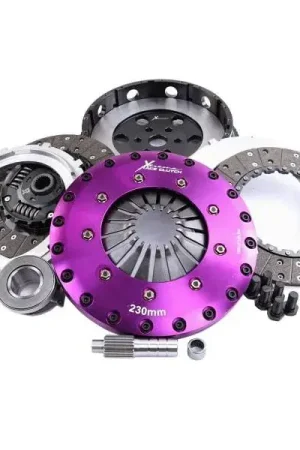 Fast Shipping Xtreme Clutch 230mm Sprung Organic Twin Plate Clutch Kit Incl SMF & CSC (KIT PER MAZDA MPS inc SMF)