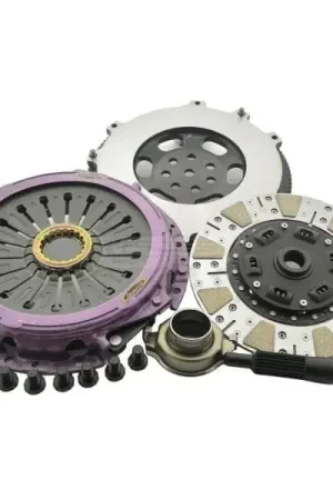 Xtreme Clutch 240mm Cushioned Ceramic Clutch Kit Incl SMF (KIT PER MITS EVO 4-6 CONV inc F/W) Authentic