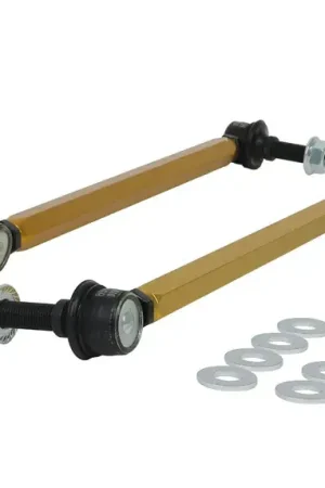 Whiteline Front Sway Bar - Link Assembly Heavy Duty Adj Steel Ball - 12mm ball stud - 335-360mm Crafted