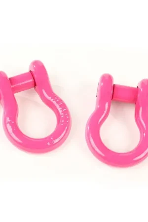 Rugged Ridge Pink 3/4in D-Ring Shackles Best Choice
