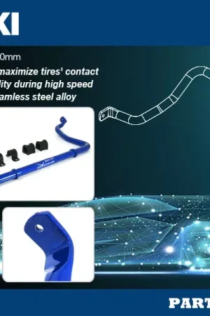 Warranty Included Hard Race Front Sway Bar - 30mm (Jimny 2018+)