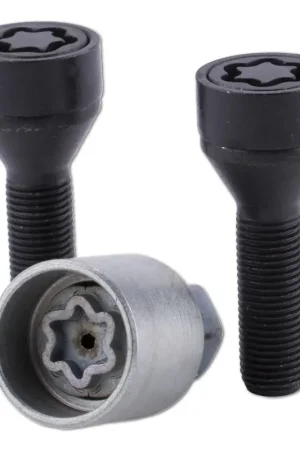 ST Suspension Wheel Lock Bolts M12x1,25x35mm Taper 60° - Black 2 pcs. Big Sale