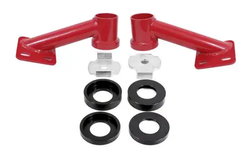 Final Sale BMR Suspension 15-17 S550 Mustang Cradle Bushing Lockout Kit - Red