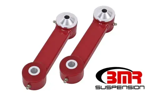 Get Yours BMR Suspension 15-17 S550 Mustang Rear Lower Control Arms Vertical Link (Polyurethane) - Red