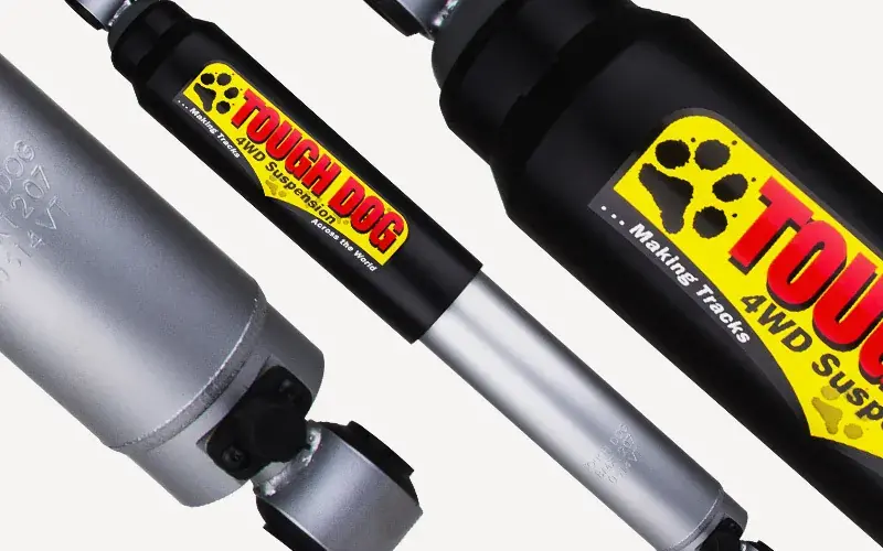 Tough Dog 2x 45mm 9 Stage Adjustable Rear Shocks (Defender/Discovery) suit 30mm Lift Don’t Miss Out