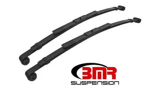 Express Delivery BMR Suspension 67-69 1st Gen F-Body Rear Lowering Leaf Springs (2in Drop) - Black