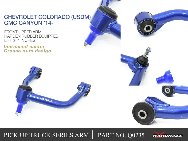 Hard Race Front Upper Control arm - 2/4 Inch Lift (Colorado 2012+) In Demand