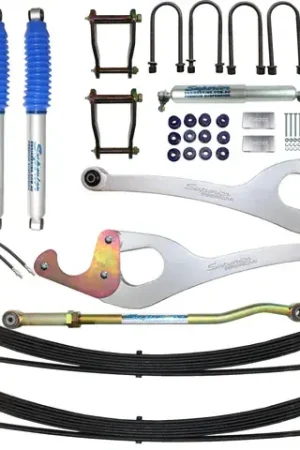 Superior Engineering Nitro Gas Twin Tube Hyperflex 4 Inch 100mm Lift Kit (LandCruiser 78/79 Series Pre 16) Vehicle with No Toyota Locker 150kg Constant Load ABS (Braided) Get Yours