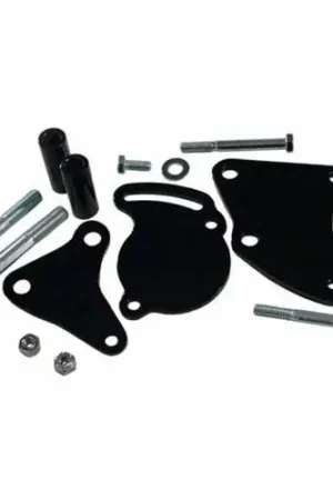Reduced Price Proflow Power Steering Steel Bracket Kit Fits Saginaw Type II Pump SB Chev Short Water Pump Black