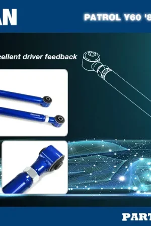 Exclusive Hard Race Rear Lower Arm -0/4 Inch Lift (Patrol Y60)