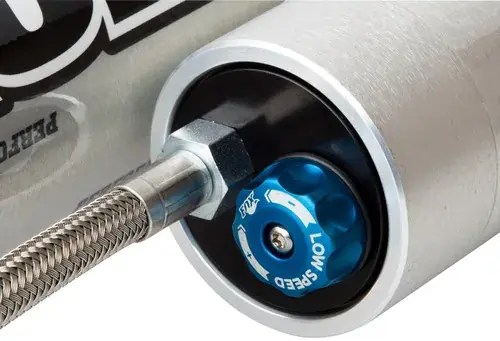 Bargain Fox 4WD Suspension 07+ Jeep JK 2.0 Factory Series 9.6in. Smooth Body R/R Rear Shock w/CD Adj. / 1.5-3.5in. Lift