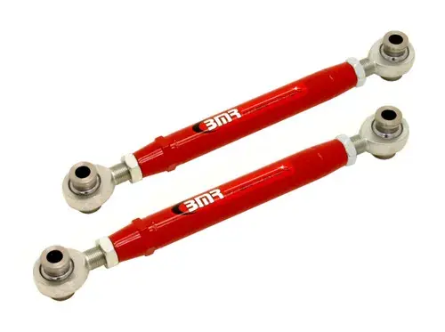 Express Delivery BMR Suspension 10-15 5th Gen Camaro Rear Adj. Rod Ends Toe Rods - Red