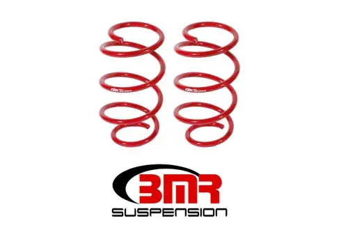 Money Back Guarantee BMR Suspension 15-17 S550 Mustang Front Drag Version Lowering Springs - Red