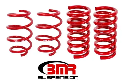 BMR Suspension 15-17 S550 Mustang Handling Version Lowering Springs (Set Of 4) - Red Brand New