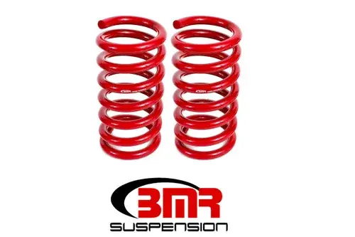 BMR Suspension 15-17 S550 Mustang Rear Drag Version Lowering Springs - Red Fresh Stock