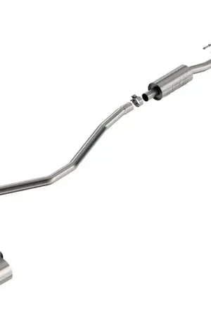 While Supplies Last Borla Exhaust 2.25in S-Type Cat Back 4in Tip - Black Chrome (Civic 22-24)