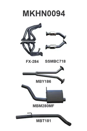 Manta Performance 2.5in Exhaust with Extractors Muffler/Tailpipe (Commodore VZ 04-06) Best Seller