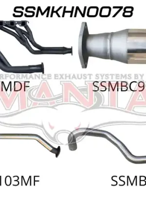 Manta Performance 2.5in Exhaust with Extractors Tailpipe (Commodore 88-97) Free Shipping