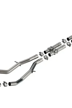 Hot Deal Borla Exhaust 2.5in S-Type Cat Back Exhaust 4.5in Tip - Stainless Steel Tips (Nissan Z 23-24)