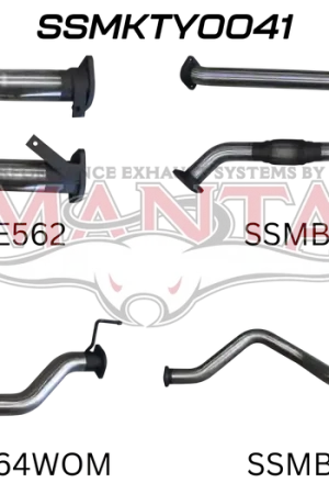 Manta Performance 2.5in with Cat No Muffler, Dump Tip (Landcruiser VDJ200 07+) Flash Sale