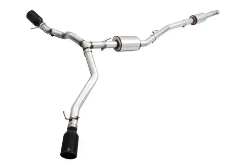 Budget AWE Tuning 20-21 Jeep Gladiator JT 3.6L Tread Edition Cat-Back Dual Exhaust - Diamond Black Tip