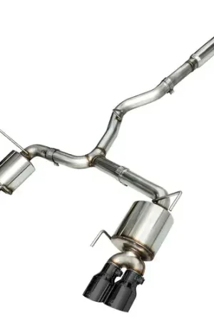 AWE Tuning 2015+ Subaru WRX VA Sedan Touring Edition Exhaust - Diamond Black Tips (102mm) Viral