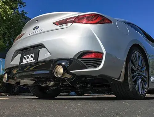 Exclusive Offer HKS 2017 Infiniti Q60 (RWD) Dual Hi-Power Titanium Tip Catback Exhaust
