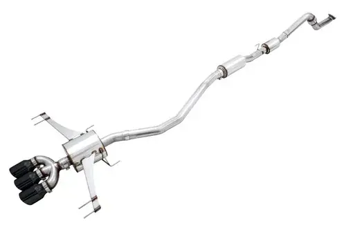 Place Order AWE Tuning 2017+ Honda Civic Type R Touring Edition Exhaust w/Front & Mid Pipe - Diamond Blk Tips