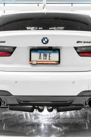 AWE Tuning 2019+ BMW M340i (G20) Track Edition Exhaust - Quad Chrome Silver Tips Warranty Included
