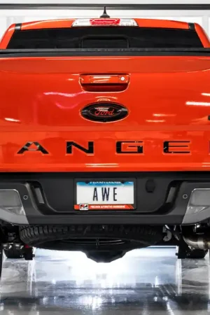 Hassle-Free Returns AWE Tuning 2019+ Ford Ranger 0FG Performance Exhaust System w/Chrome Silver Tips & Bash Guard